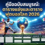 คู่มือฉบับสมบูรณ์: ตารางแข่งและตารางฟุตบอลโลก 2026